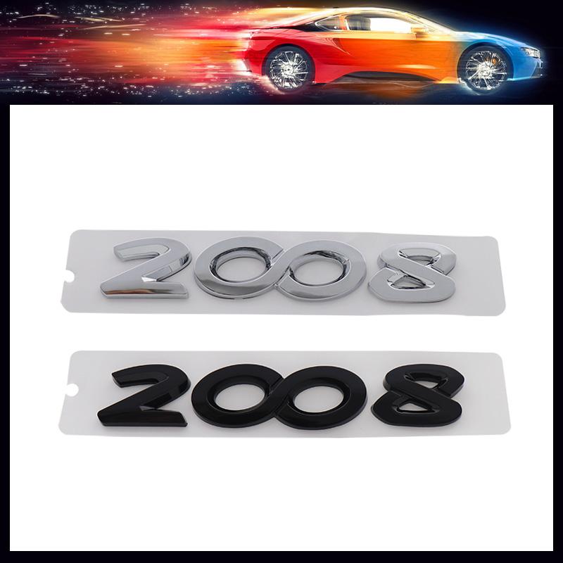 3D Premium ABS 2008 Letters for 2008 Car Fender Trunk Rear Bonnet Badge Sticker Decal Emblem