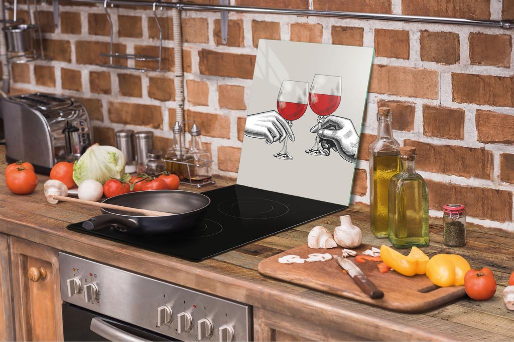 SZKLANA DESKA DO KROJENIA 45x52 WINO