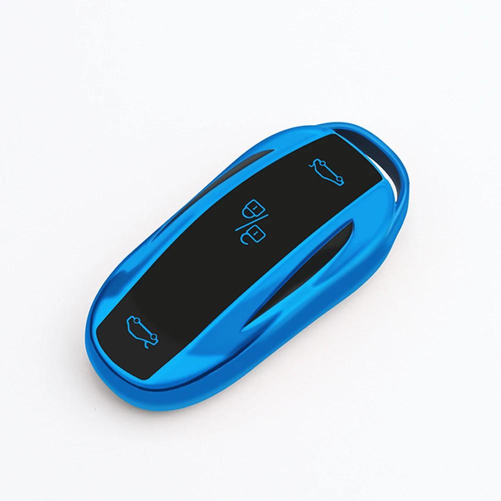 TPU Auto-Smart-Key-Abdeckung, Schlüsselanhänger, für Tesla Modell 3, Modell Y, Modell X, Modell S, Schlüsselschale, Taschenhalter, Schutzzubehör