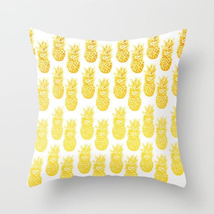 45x45cm Geometric Yellow Giraffe Animal Design Throw Pillow Cover Sofa Office Seat Car Lumbar Cushion Cushion Cover Home Decor
