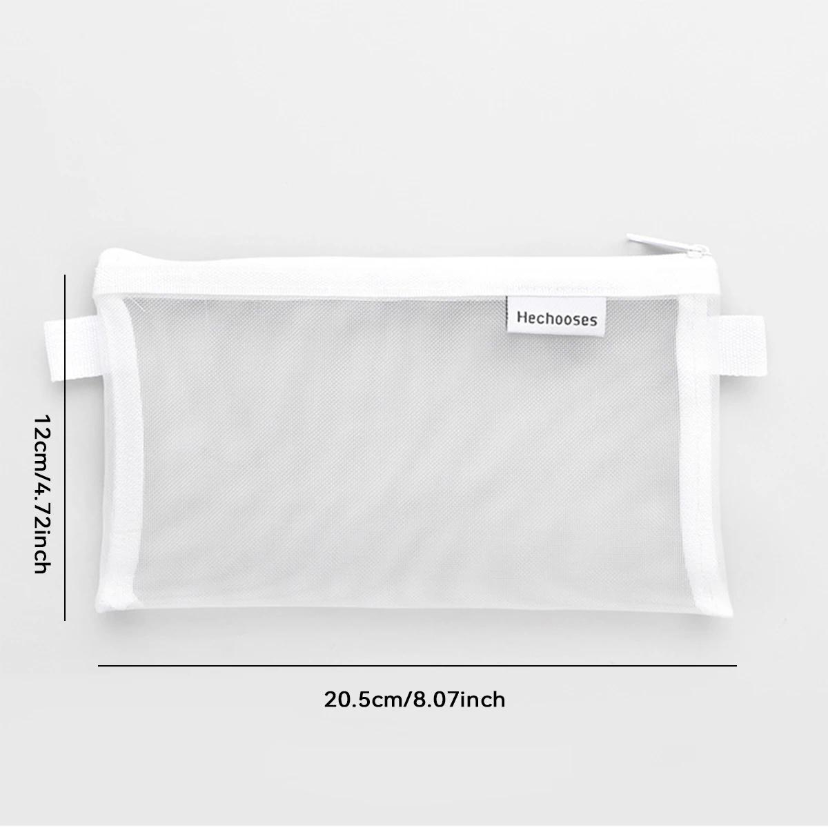 

Простой сетчатый пенал большой емкости сумка для ручек прозрачные прямоугольники и треугольники сумка для школьников канцелярские принадлежности