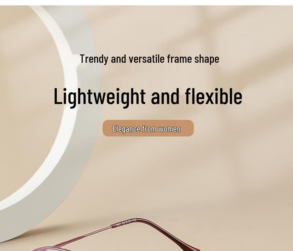 2025 Ladies' HD Anti-Blue Light Metal Fashion Reading Glasses