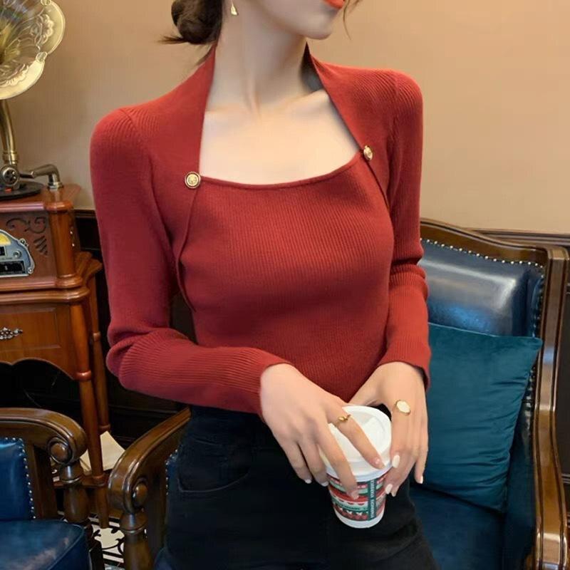 Maglione Donna Scollo Quadrato WIHOLL: Morbido, Leggero E Perfetto Per L'Autunno