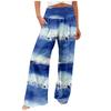 Pantaloni Casual Larghi da Donna alla Moda Stampa Vita Alta Gamba Larga Pantaloni Casual
