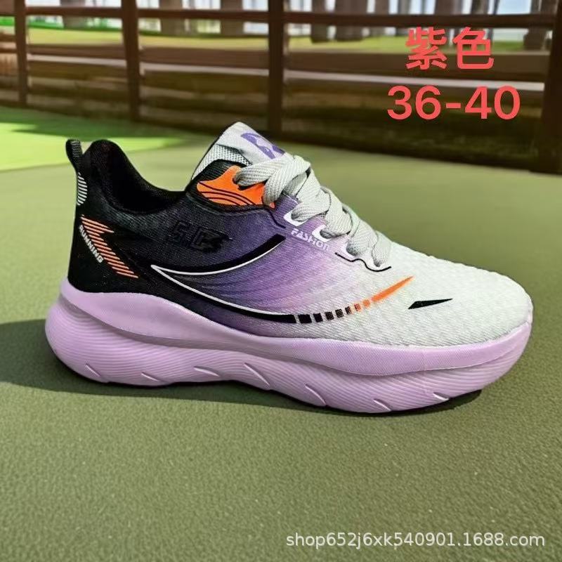 

2025 новая мужская и женская легкая спортивная обувь повседневная обувь дышащая модная универсальная мужская обувь женская обувь весна и осень платформа si 44 фиолетовый