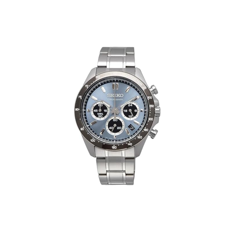 Seiko 1/5-Second Chronograph Quartz Men's Watch SBTR027 Blue-Gray Metallic [Official Japanese Product]