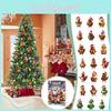 Christmas Blind Box Series Acrylic Chick Hangings For Holiday Tree Decoration