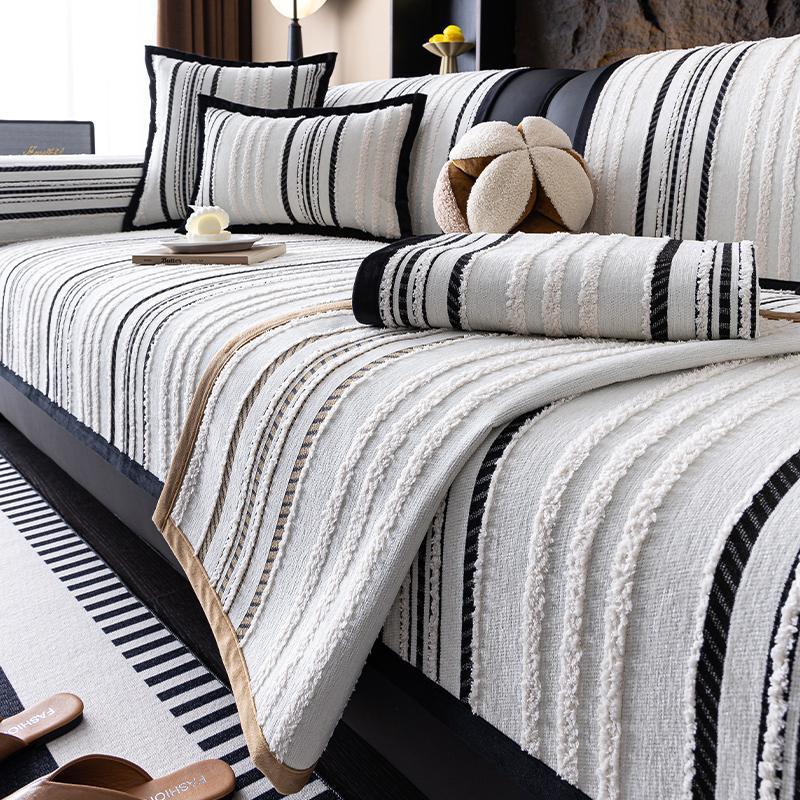 Sofa Cushion Universal In All Seasons, High-end Non-slip Sofa Cover, Simple and Fashionable Straight Leather Sofa Cushion