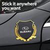 Metal Car Body Side Rear Tail Badge Sticker For Subaru Impreza Legacy Outback WRX STI BRZ XV Forester siu2