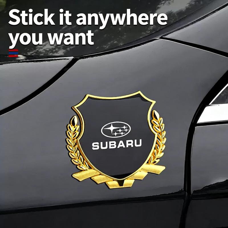 Metal Car Body Side Rear Tail Badge Sticker For Subaru Impreza Legacy Outback WRX STI BRZ XV Forester siu2