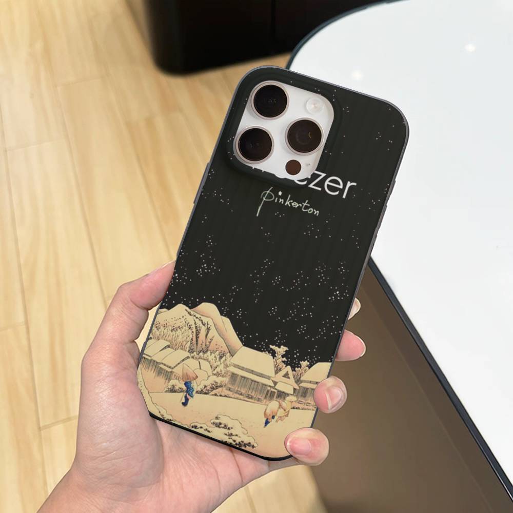

Rock W-Weezer Band Phone Case For IPhone 17 16 15 11 12 13 14 Pro Max Soft Corrugated Silicone Cover Case iPhone 15