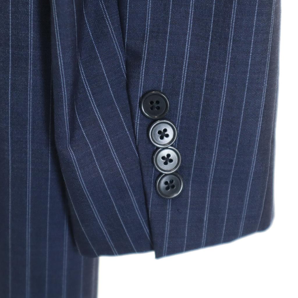 UNITED ARROWS Wool Blend Striped Pattern Suit Setup 42 Navy Men's Used