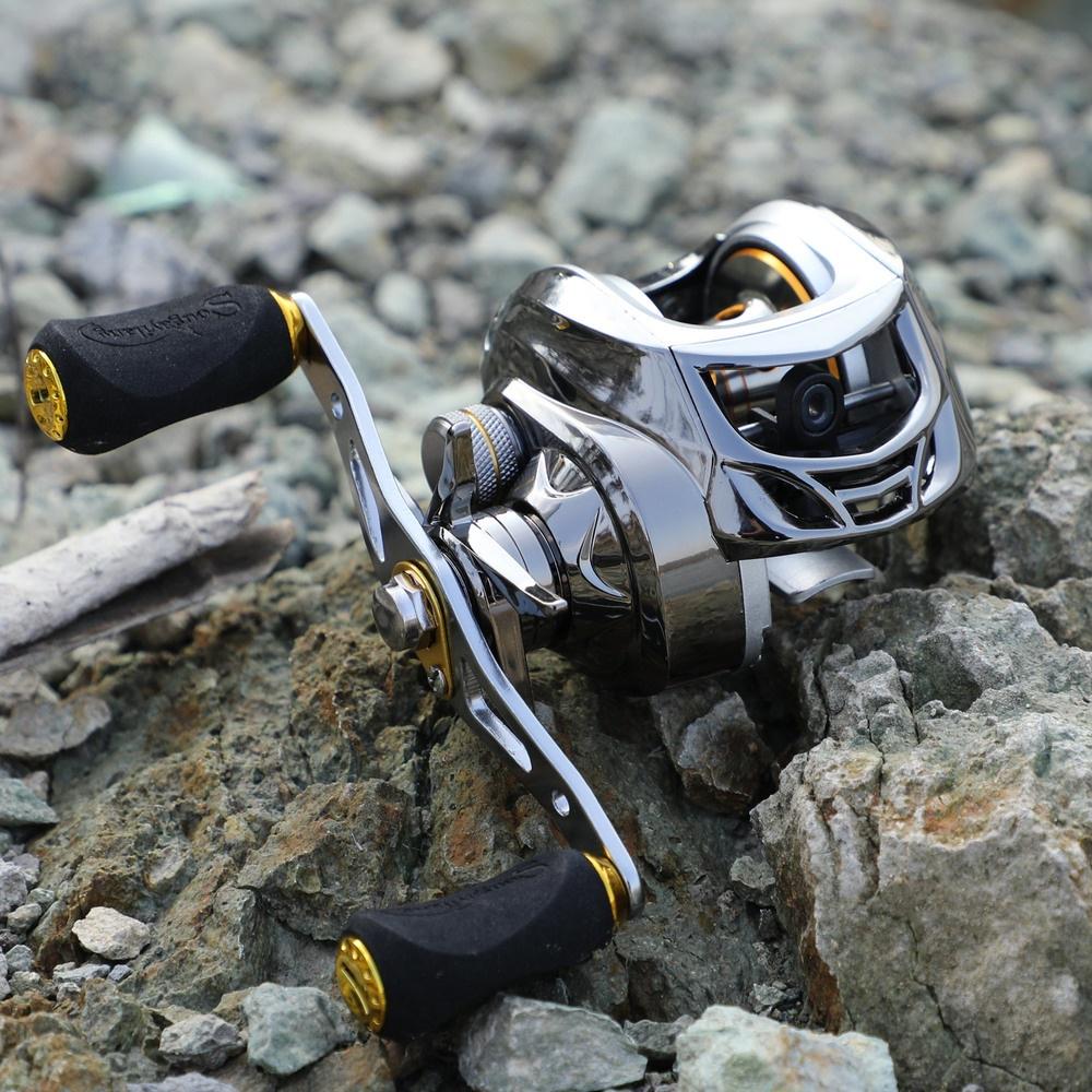 SOUGAYILANG Baitcaster Fishing Reels 11+1BB  Carbon Fiber Drag Reel Left/Right Hand Fishing Wheel