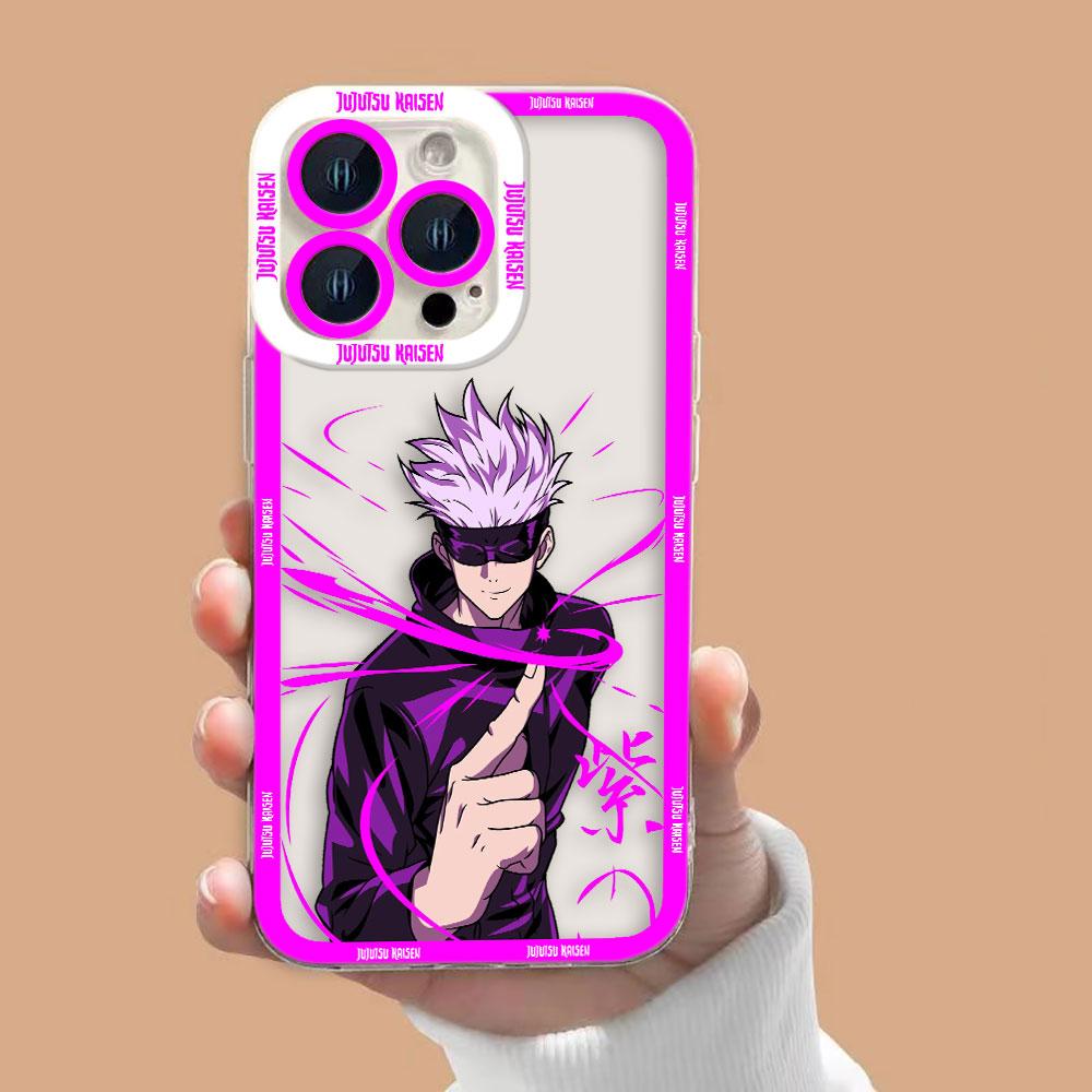 Sukuna Gojo J-Jujutsu Kaisen Clear Phone Case For Samsung Galaxy S26 S25 S24 S23 S22 S21 S20 FE PLUS ULTRA EDGE TPU Case Shell