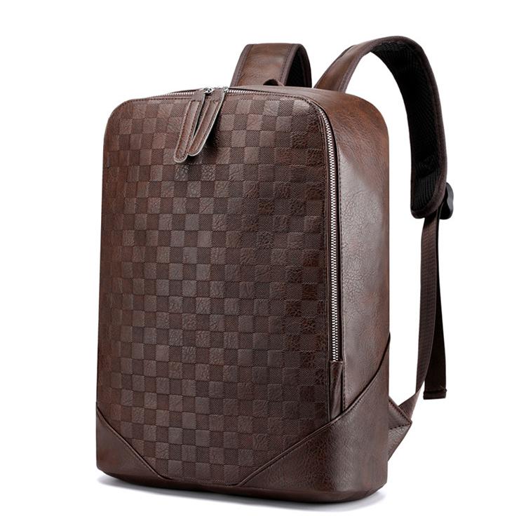 Menn Ryggsekk Laptop Skinn Daglig Bagpack Herreryggsekk Reiseturer Ryggsekk Store vesker