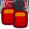 Aoling JK Wrangler Compatible Tail Trailer Tail Red Yellow Brake Small Turn Truck Tail Lights 24V 2pcs Lights, Lights, & Signals,