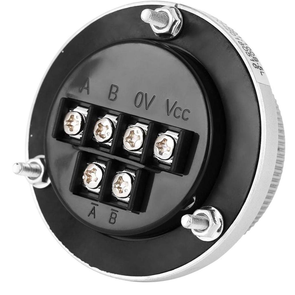 5V 60MM Hand Wheel Pulse Encoder Mill Router Manual Control Aviation Aluminum Rotary Knob Encoder for CNC System (Black)