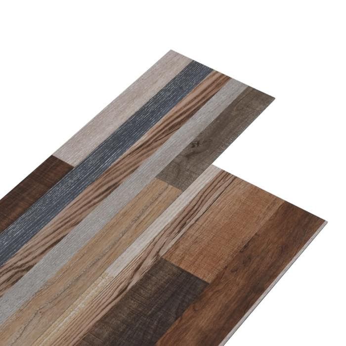 VidaXL Planches de Plancher Revêtement de Sol Dalle de Sol Salon Salle de Séjour Chambre à Coucher Maison PVC 4,46 m² 3 mm 146581