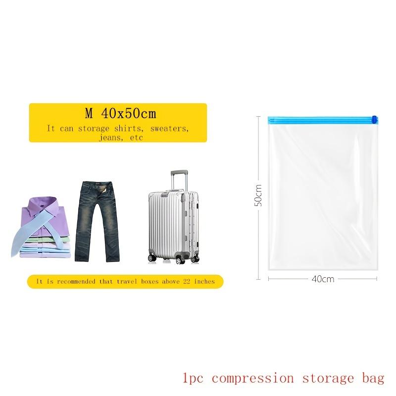 Clothes Compression Storage Bags Hand Rolling Clothing Plastic Vacuum Packing Sacks Travel Luggage Suitcase Space Saver Bags