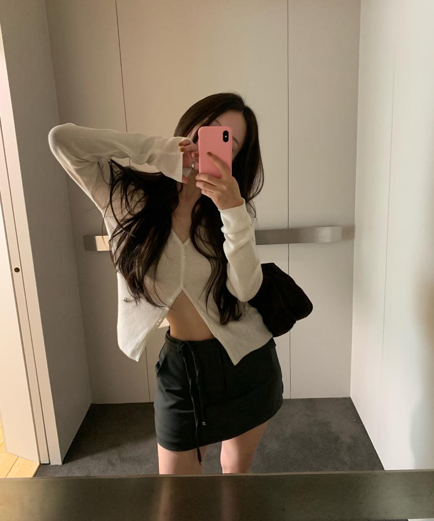Odes Mona Mini Skirt Pants (Charcoal)