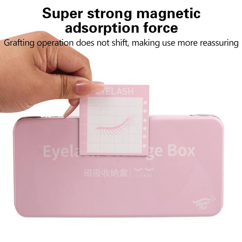 Disketler Cımbızlar ile Boş Manyetik Takma Kirpik Saklama Kutusu Takma Kirpik Tutucu Kılıf Kap Konteyner Seyahat Paleti Kirpik Tutucu