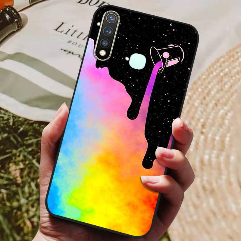 For Vivo Y19 Case Silicone Cover For Vivo 1915 Y19 Y 19 Case 6.53'' Soft TPU Silicon Phone Back Protective Bumper Shells Coque