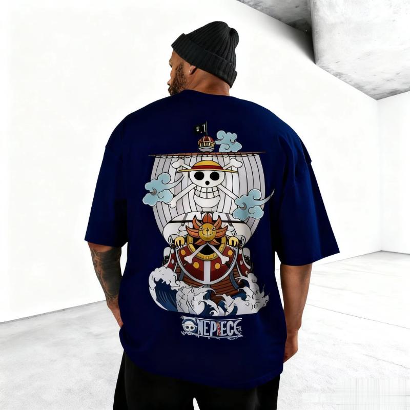 Anime tričko One Piece Pánské Dámské Bavlněné Krátký rukáv Ležérní top Letní Manga Grafický potisk Volný Streetwear Cosplay Y2k Oblečení