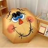 Scarecrow Face Printed Umbrella Windproof Folding Umbrella Portable Sun and Rain Umbrella Suitable for Gifting