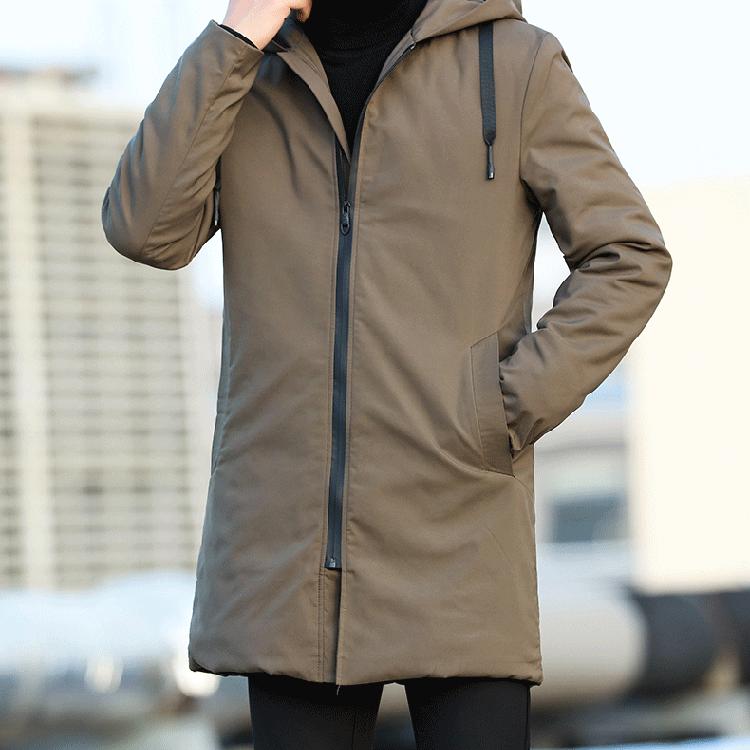 Autumn Winter Men's Trench Male Windbreaker Outerwear Jaquet Man Coat Men Casual Thicken Warm Hooded Parkas Jackets