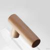 -Resistant Borosilicate Glass Transparent Mugs w/Wood Lid Cover for Water