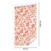Peach and Coral Flowers Wallpaper for Living Room and Bedroom 50x1000