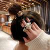 2024 Korean Style Dongdaemun Pearl Flower Hair Tie - Versatile Women's Headwear