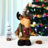 Christmas Retractable Doll Window Decoration Santa Claus Snowman Standing Doll Christmas Gift Decoration
