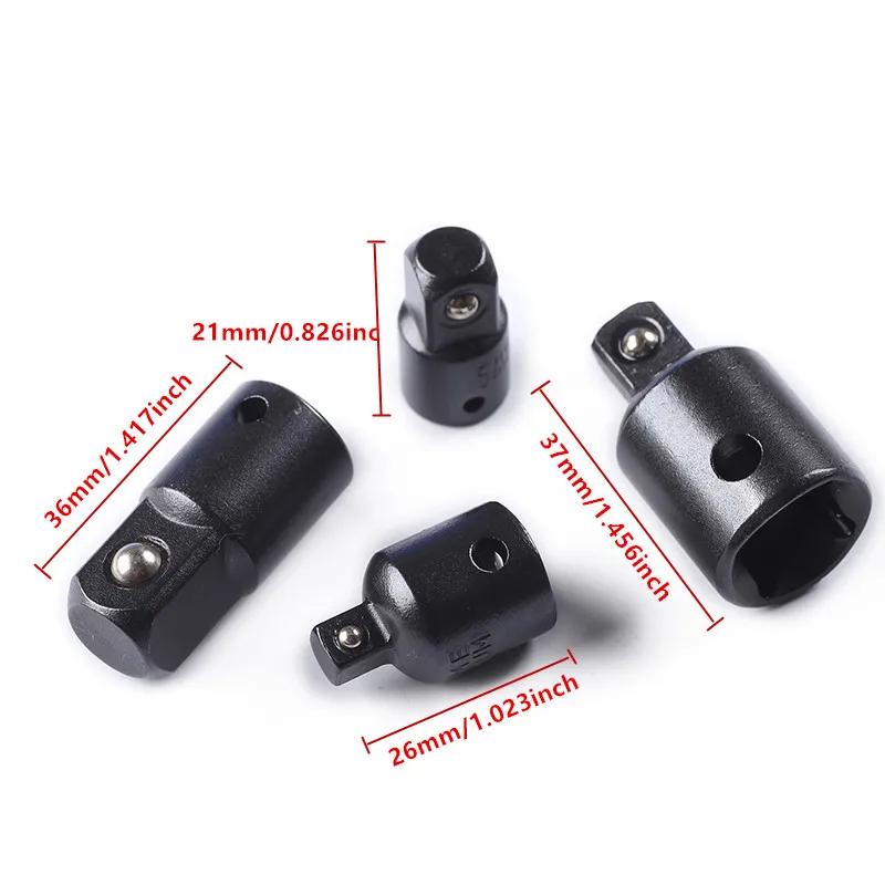 Impact Socket Adapter Set Extension Set Socket Drill Adapter Turns Power Drill Into High Speed Nut Driver, 1/4