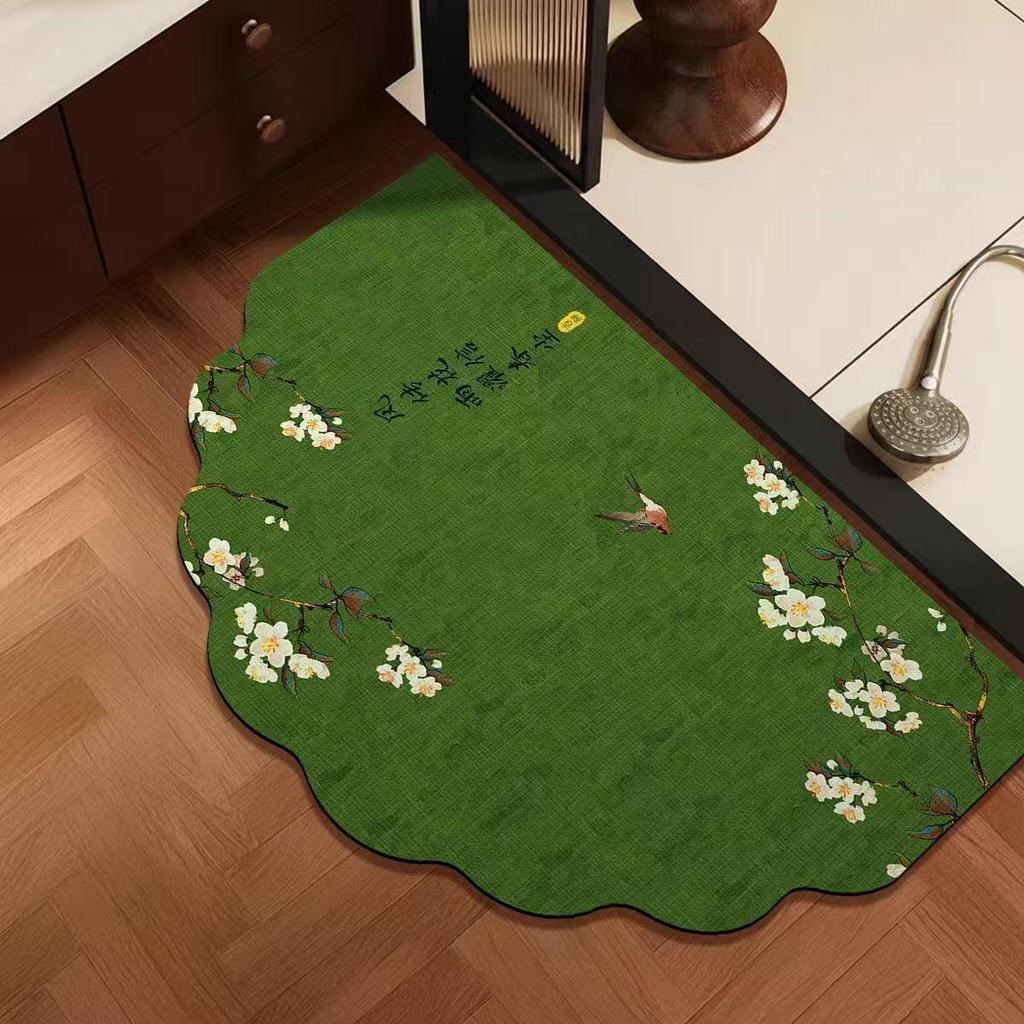 Diatom Mud Floor Mat: Non-Slip, Water-Absorbing, Dirt-Resistant Bathroom Mat
