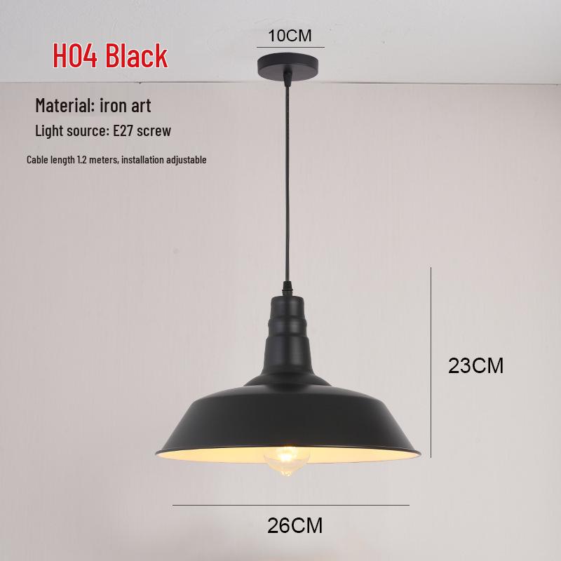 Retro Industrial Pendant Light - Nordic Style for Dining and Office Spaces