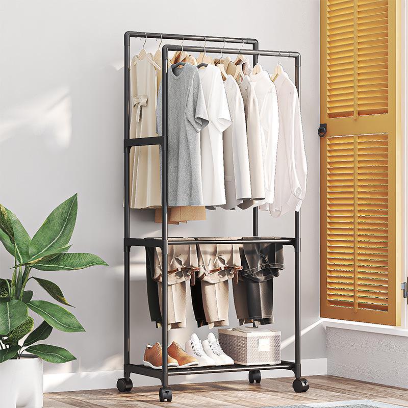 Foldable Multi-functional Clothes, Hat, and Shoe Rack for Bedroom Storage