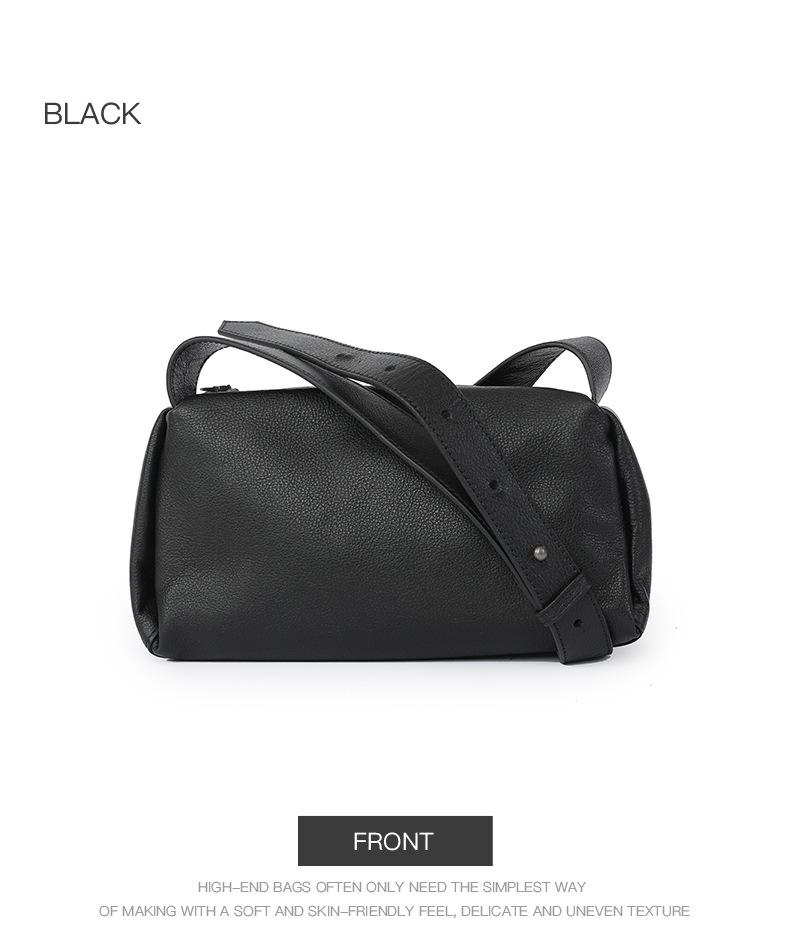 Women's Versatile Cowhide Crossbody Bag - Chic, Casual Pillow Design