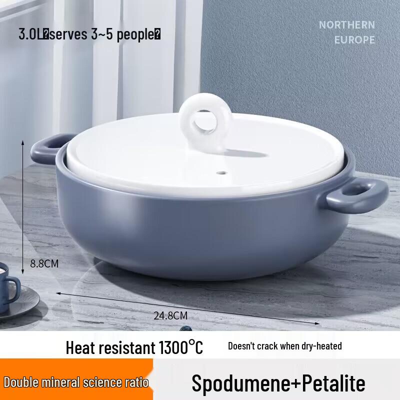 Light Luxury Ceramic Casserole Pot