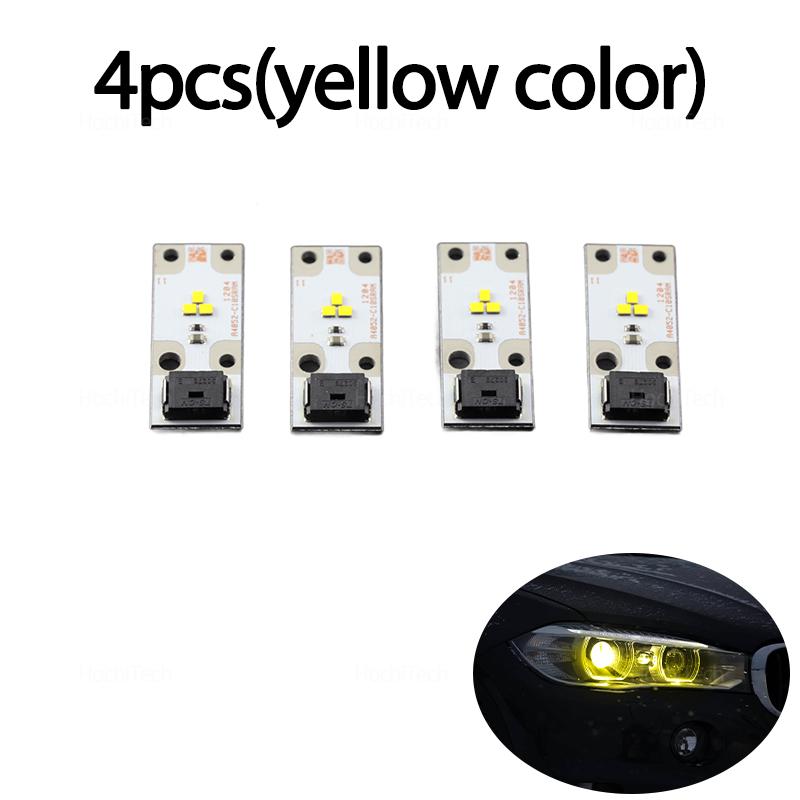 Lemon Yellow Angel Eyes DRL Boards For BMW X3 F25 X5 F15 F85 X6 F16 F86 Xenon Headlight Daytime Running Lights Chip 63117263051