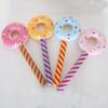 80cm Donut Inflatable Balloon Sticks Sweet Girls Doughnuts Party Ballon Gifts Kids Happy Candy Theme Birthday Party Decor Balons