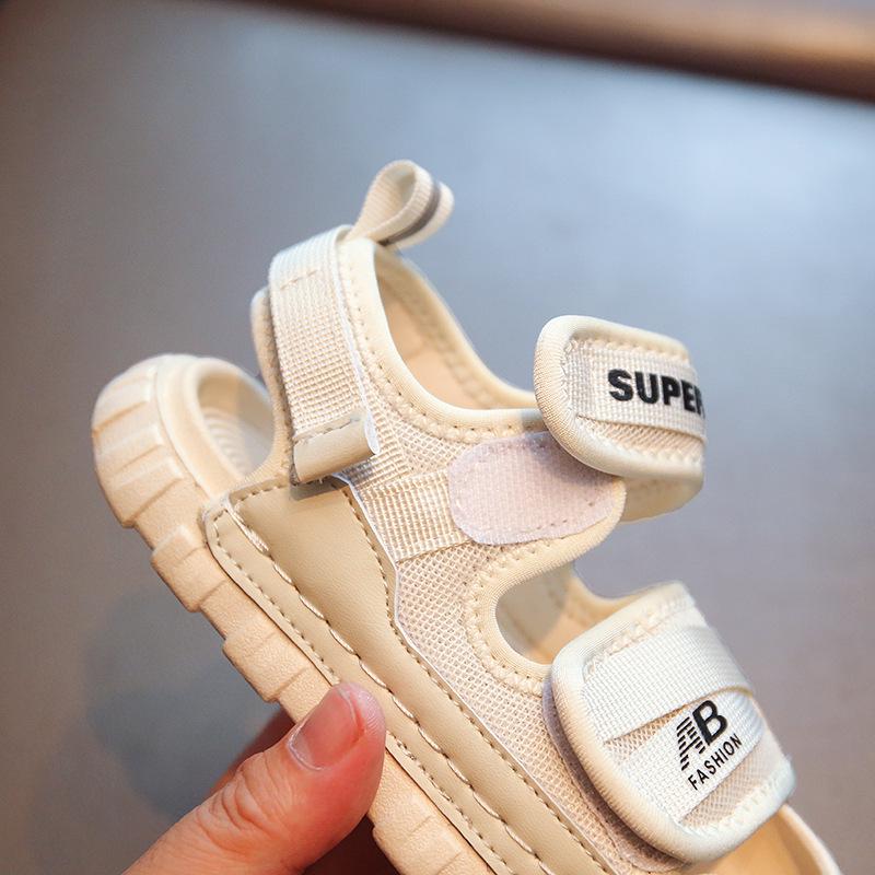 Kids' 2026 Korean-Style Summer Sandals: Soft Sole, Velcro, Open & Closed Toe Beach Shoes