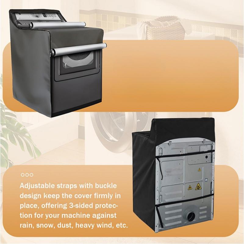 Universal Waschmaschinenabdeckung 210D Oxford-Gewebe, Wasserdicht Staubdicht Kratzfest für Innen- und Außenbereich