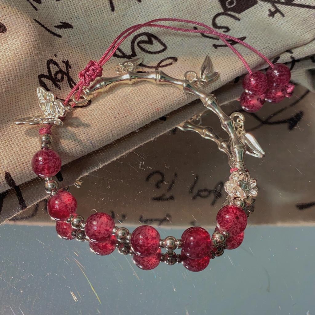 Lotus Geometric Artistic Butterfly Bracelet Vintage Alloy Design Women For