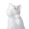 Noritake pair set of approximately 12cm tall and white bone Maneki-neko (beckoning cat) figurine, 2, 6.5cm wide, china, P45556/AC4578