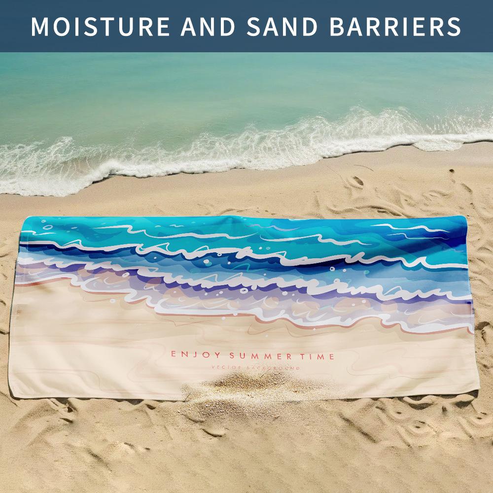 Explosive Products, UV Protection Beach Towels, Travel Yoga Sports Quick-drying Towels, Seaside Sunscreen Bath Towels