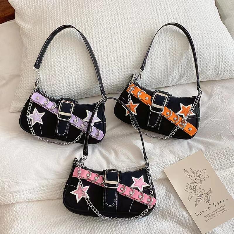 Niche Design Baguette Bag Women'S Tide Sweet Cool Babes Premium Feeling Armpit Bag