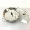 Steam Pot, Stainless Steel ,Cookware, Non with Handles Basket Sauce Pan Steaming Pot for