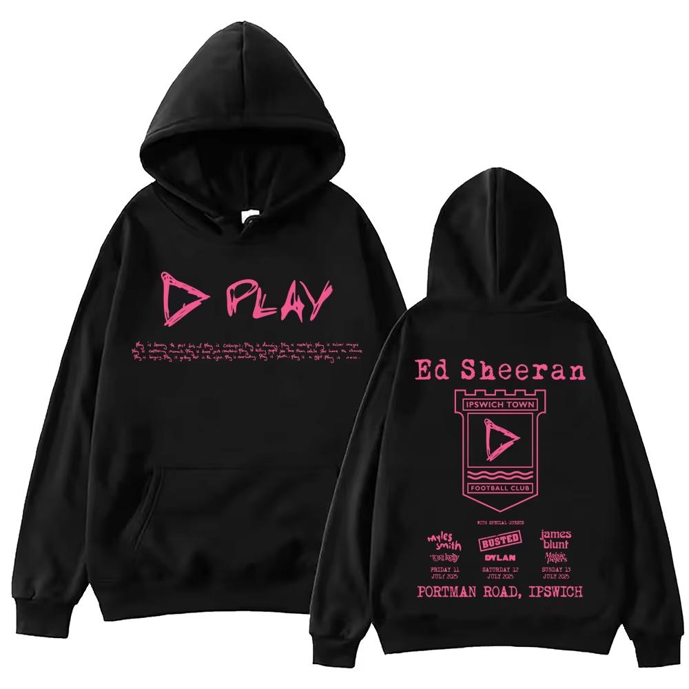 

Ed Sheeran Play Men and Women Hoodies Harajuku Hip Hop Male Fashion Pullover Tops Sweatshirt Gift L