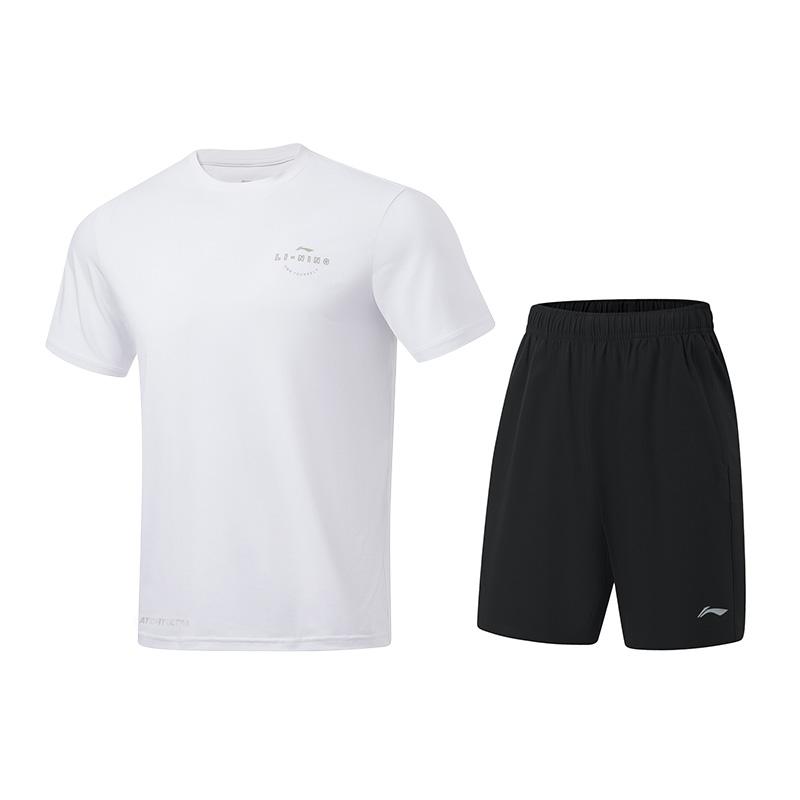 Li Ning Sports Life Collection Casual Sportswear Men s ATSU817-2+AKSU843-2 S